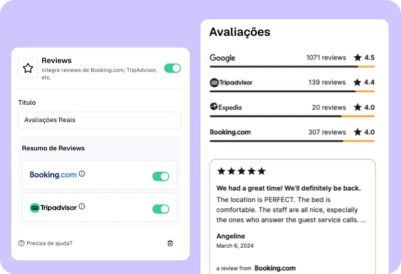 Construa Confiança com Avaliações Reais